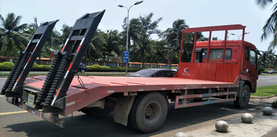 【國五】楚風單橋挖機平板車