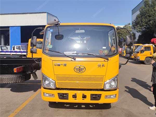 解放J6F國六藍牌一拖二清障車